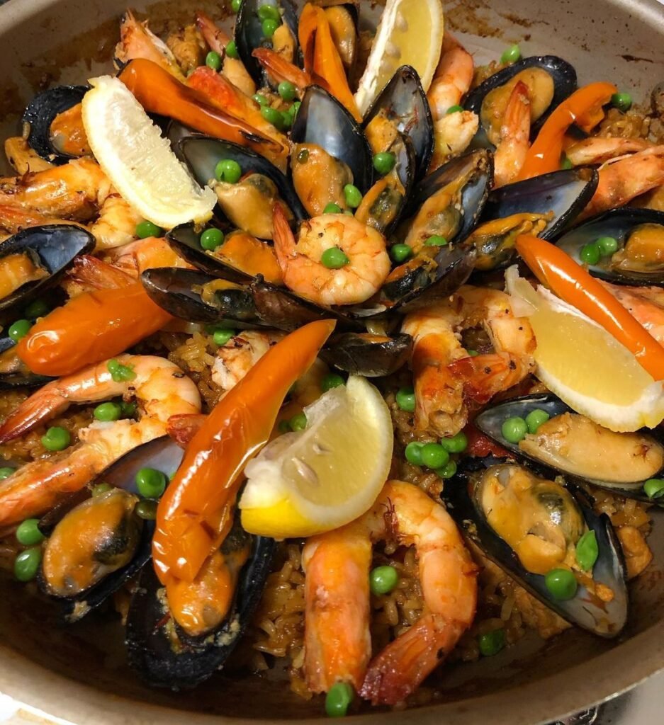 Pinoy Seafood Paella Recipe - Usapang Foodtrip